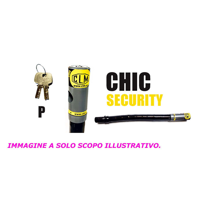 CLM ANTIFURTO BLOCCA-MANUBRIO MOD. CHIC KYMCO XCITING 500 04-09 NERO - OFFERTA