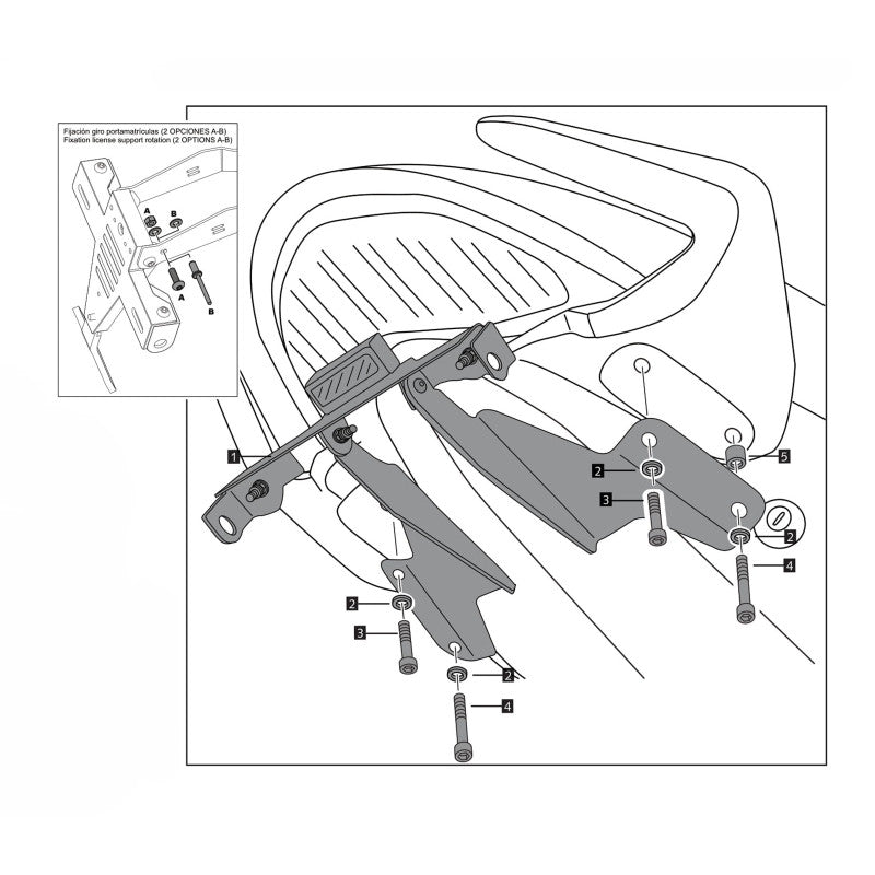 PUIG PORTATARGA PER DUCATI MONSTER 821 STRIPE 14-16 NERO-OFFERTA