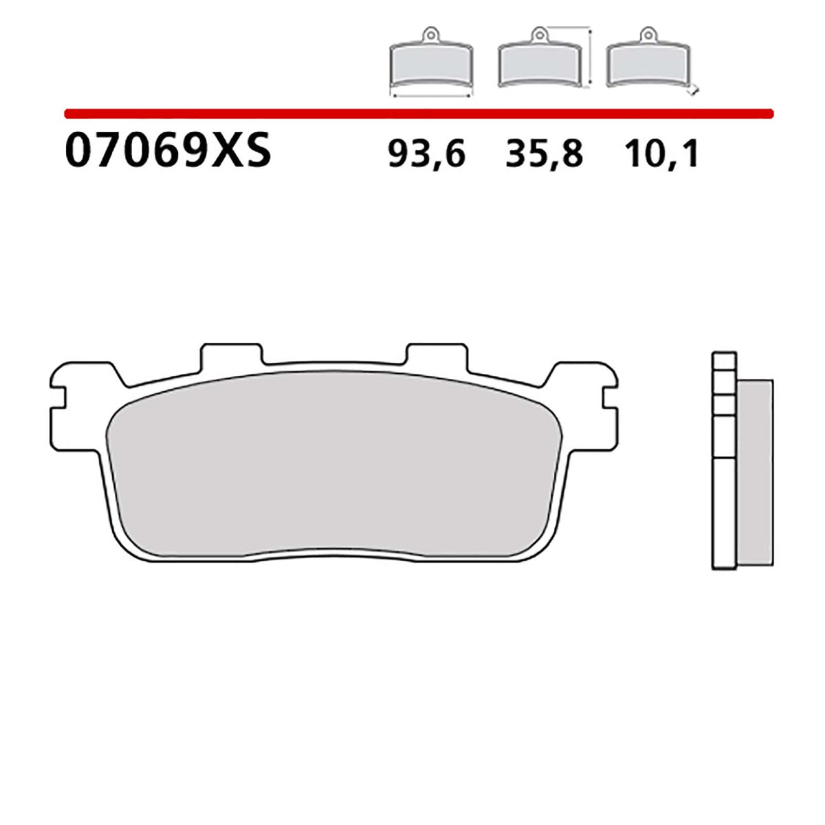 BREMBO KIT PASTIGLIE FRENO POST. MONTA SU KYMCO K-XCT I 125 14-15-COD.07069XS