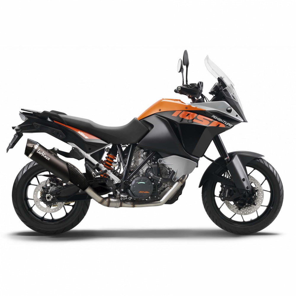 LEOVINCE TERMINALE SCARICO NERO PER KTM 1290 SUPER ADVENTURE 15-16 INOX