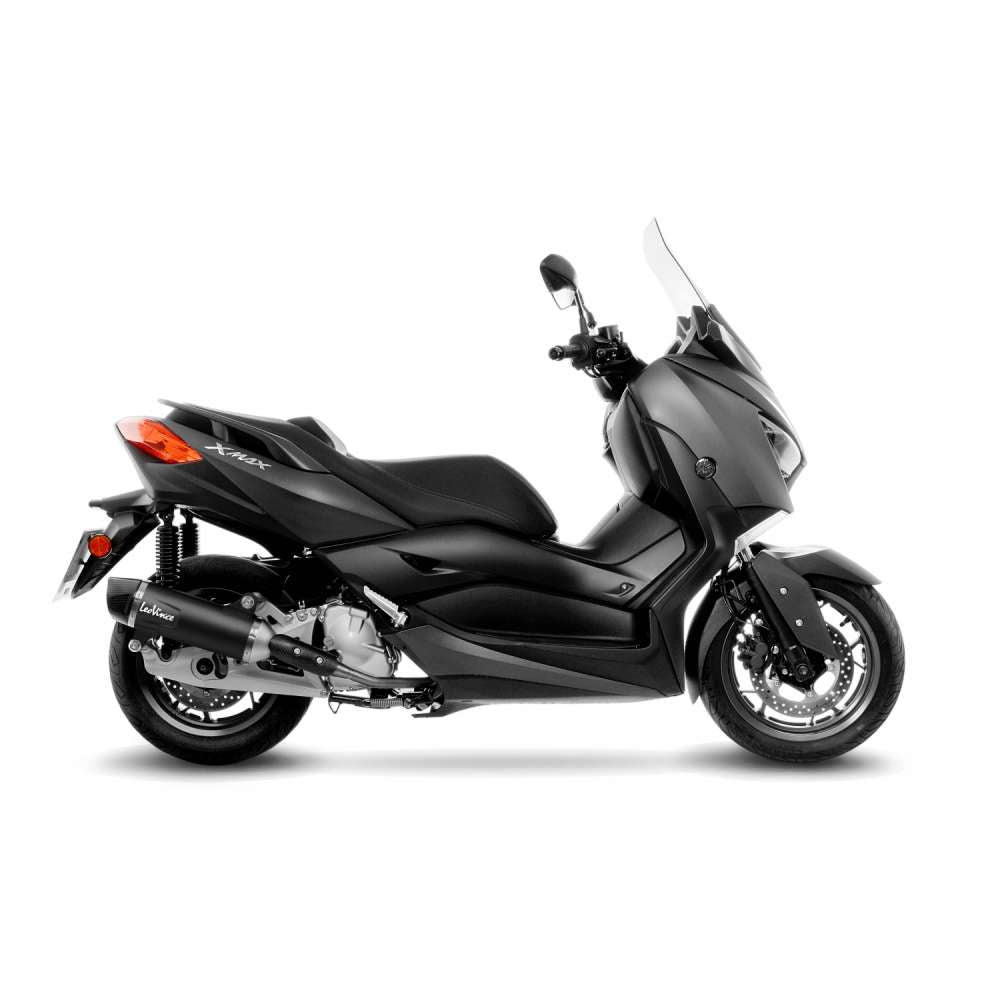LEOVINCE TERMINALE SCARICO NERO PER YAMAHA X-MAX 125 18-20 INOX-COD.14060