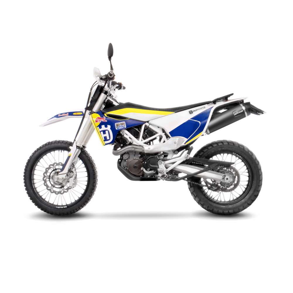 LEOVINCE TERMINALE SCARICO NERO PER HUSQVARNA 701 SUPERMOTO 17-20 INOX-COD.14066K