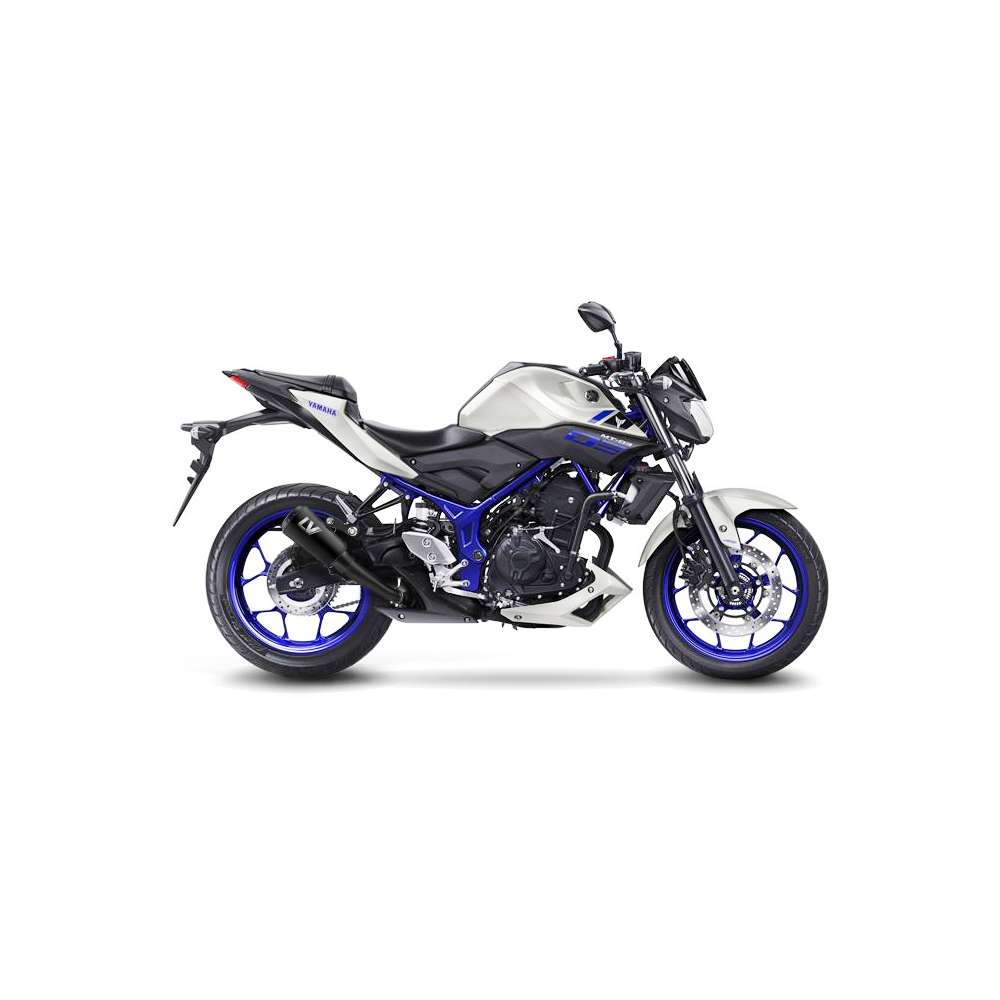 LEOVINCE TERMINALE SCARICO LV-10 FULL BLACK PER YAMAHA MT-03 2020 INOX-COD.15212FBU