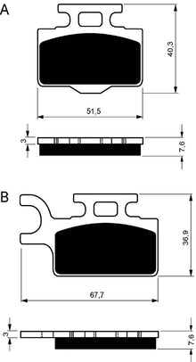 GOLDFREN PASTIGLIA FRENO SINT. S33 MONTA SU SUZUKI 65 RM K3-5 03-05-OFFERTA