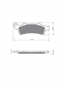JOLLY BRAKE PASTIGLIA FRENO SINT. KXR MONTA SU MALAGUTI 400 MADISON K 02-06-OFFERTA