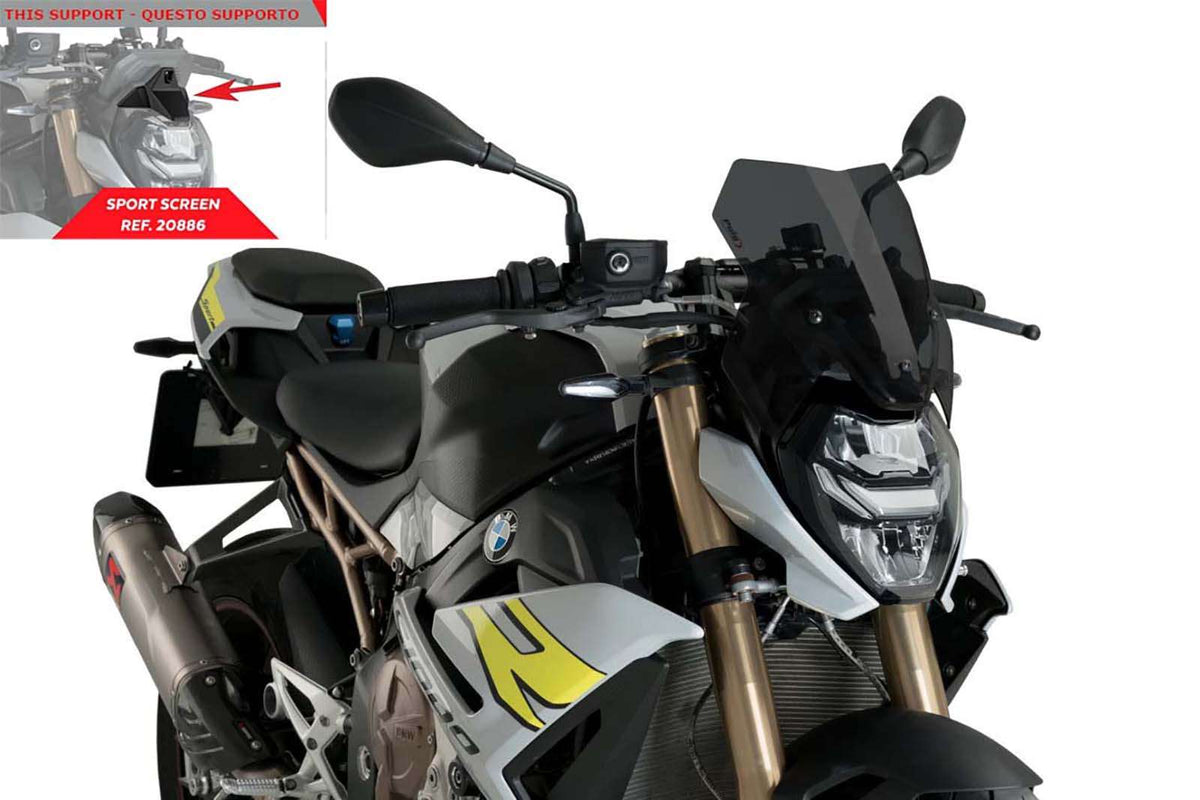 PUIG CUPOLINO NAKED N.G. SPORT PER BMW S1000 R 21-24 FUME SCURO