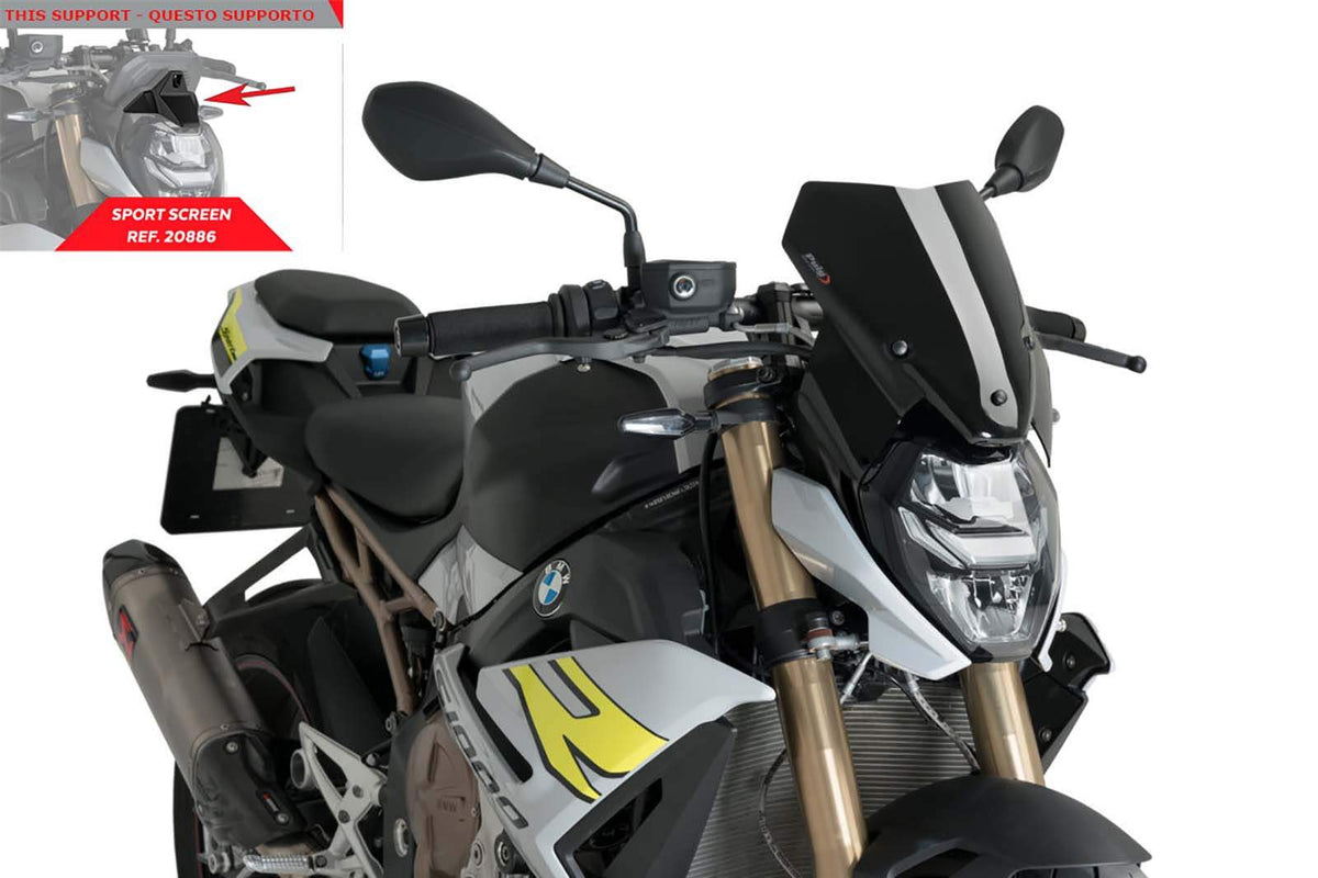 PUIG CUPOLINO NAKED N.G. SPORT PER BMW M1000 R 23-24 NERO