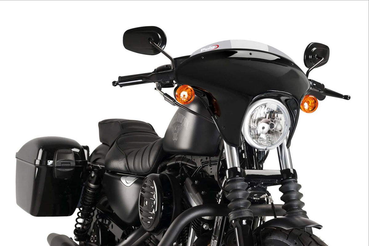 PUIG CUPOLINO BATWING SML SPORT PER HARLEY D. SPORTSTER XL883N IRON 09-12 FUME CHIARO