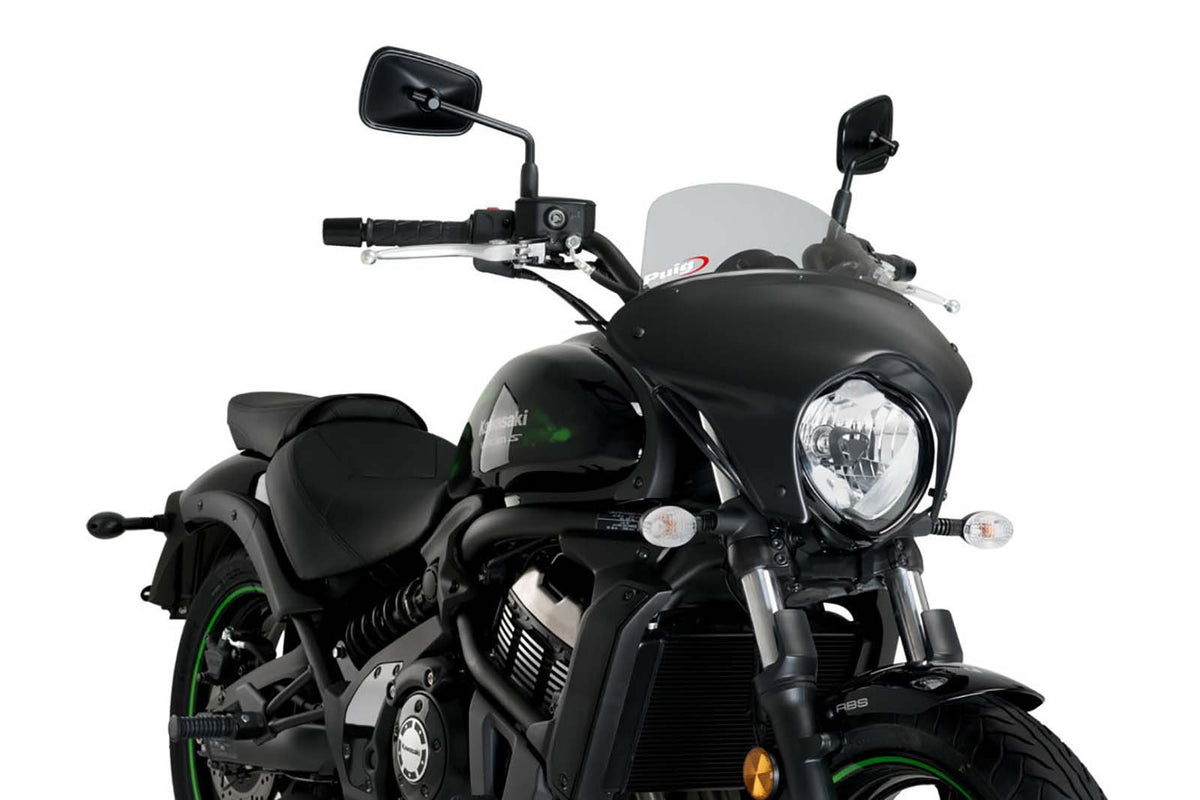 PUIG CUPOLINO BATWING SML TOURING PER KAWASAKI VULCAN S 17-20 FUME CHIARO