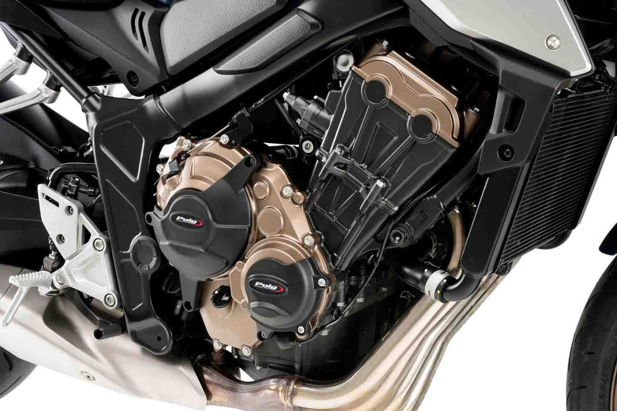 PUIG PROTEZIONE CARTER MOTORE PER HONDA CB650R NEO SPORTS CAFE 21-23 NERO