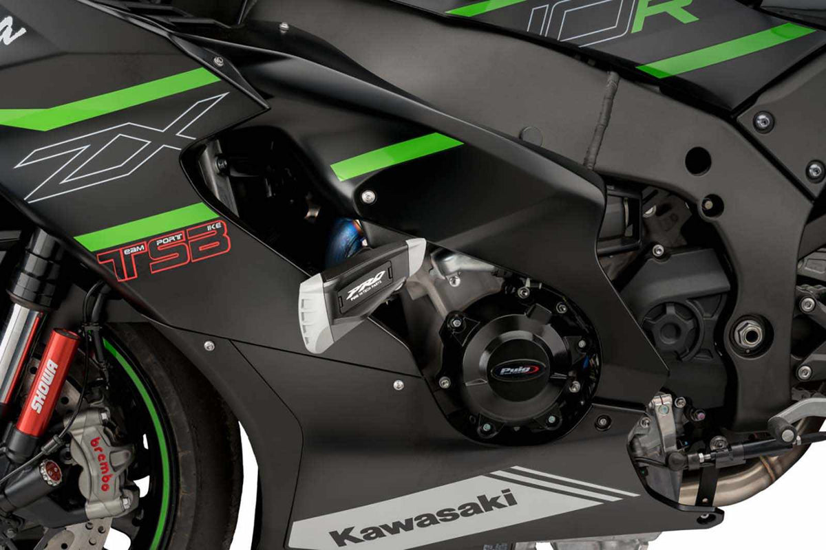 PUIG TAMPONI PARATELAIO MOD. PRO 2.0 PER KAWASAKI ZX-10RR 17-18 NERO