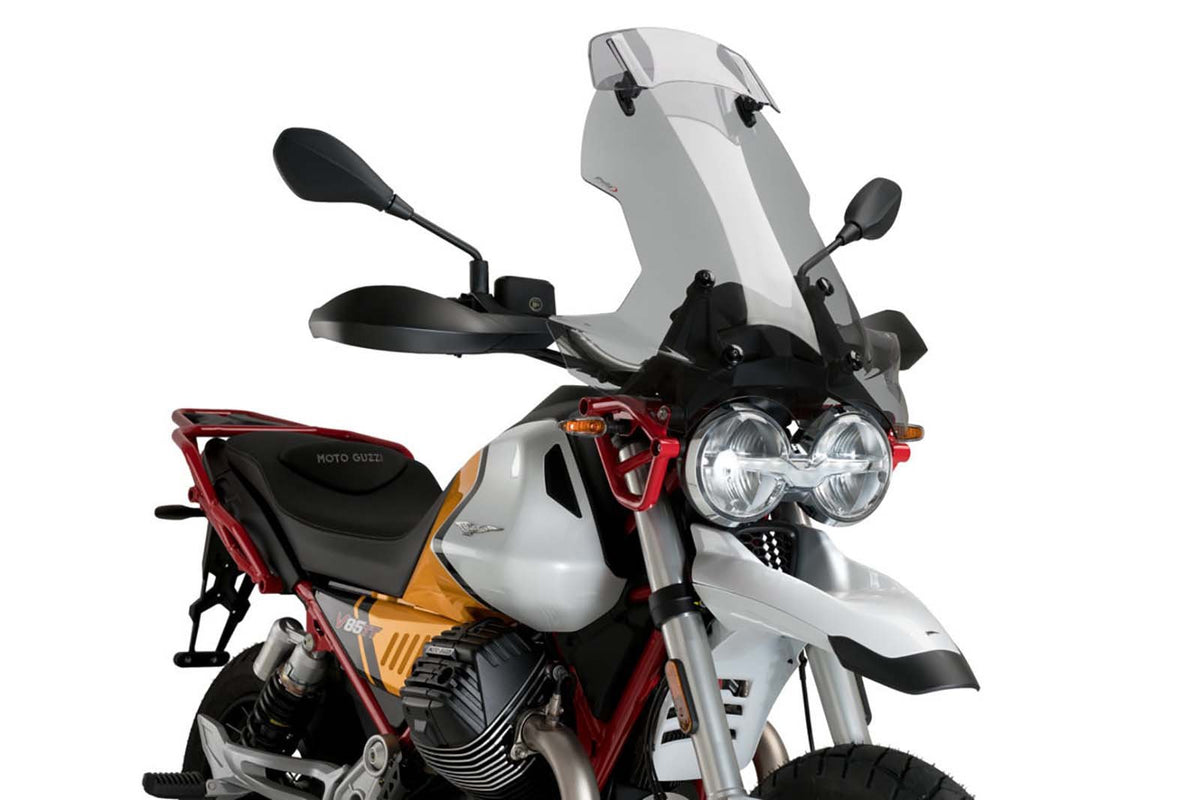 PUIG CUPOLINO TOURING-VISIERA PER MOTO GUZZI V85 STRADA 24-25 FUME CHIARO