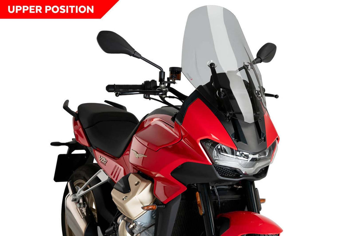 PUIG CUPOLINO TOURING PER MOTO GUZZI V100 MANDELLO 23-25 FUME CHIARO