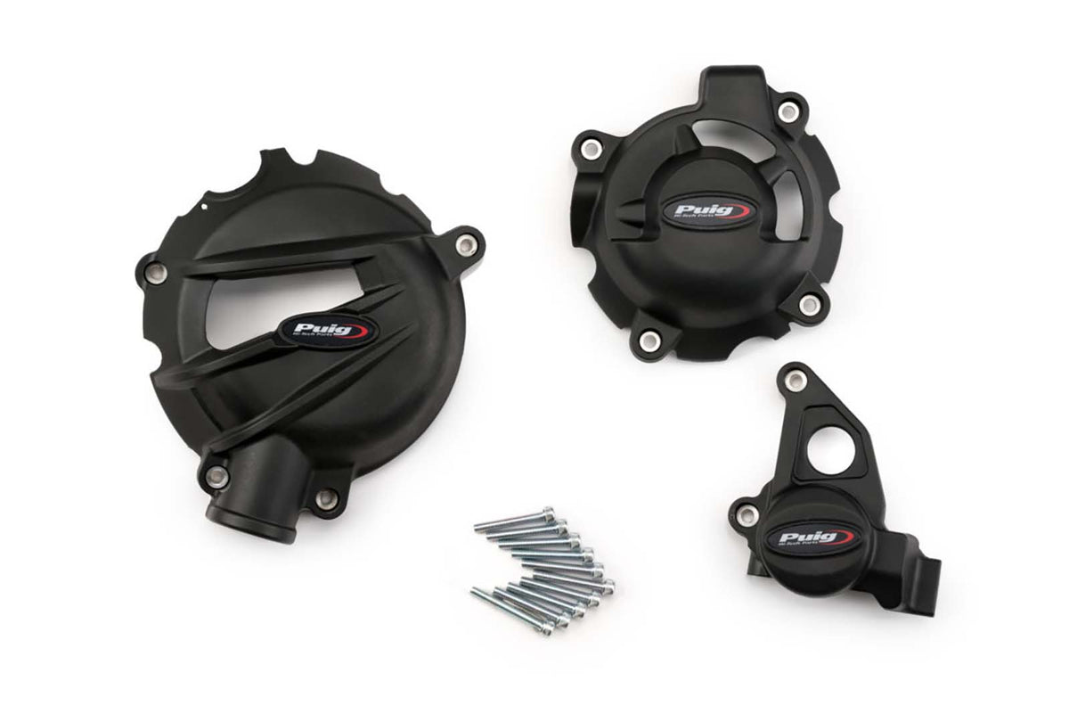 PUIG PROTEZIONE CARTER MOTORE TRACK PER CAMPIONATO BMW M1000R 23-24 NERO
