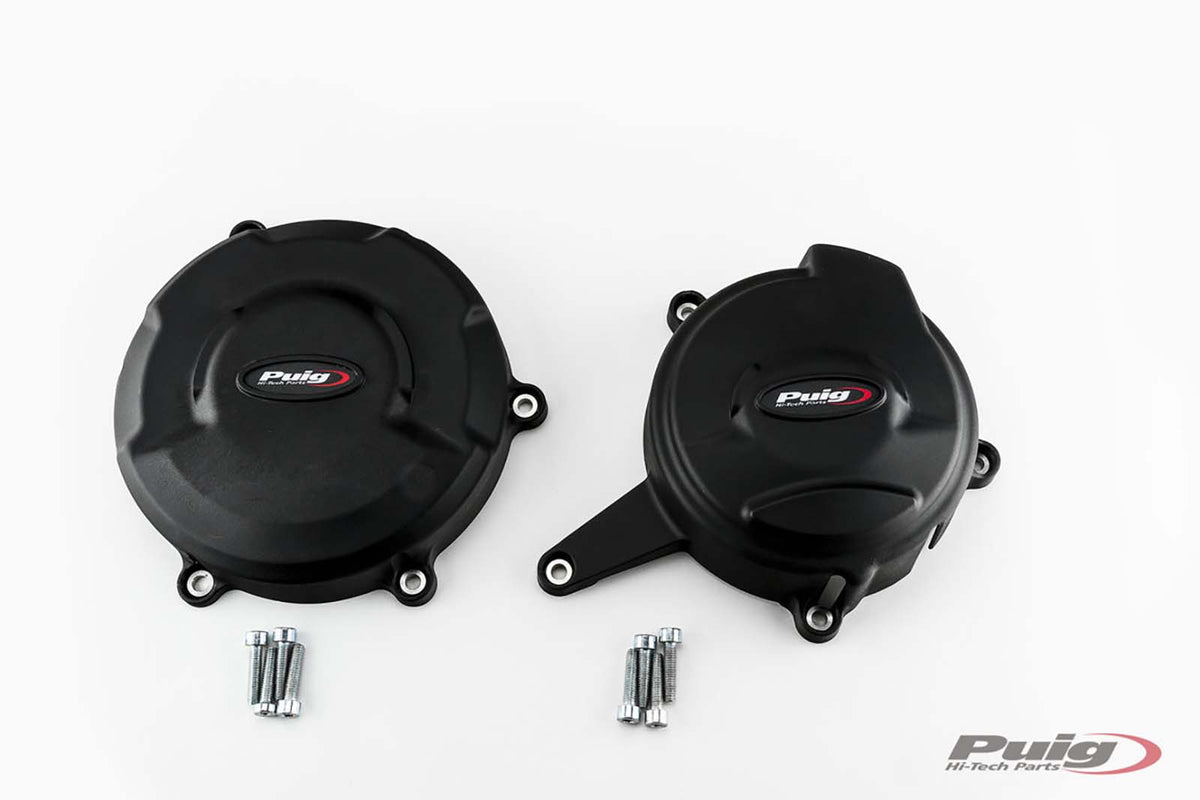 PUIG PROTEZIONE CARTER MOTORE TRACK PER CAMPIONATO PER DUCATI PANIGALE V4 SP2 22-23 NERO