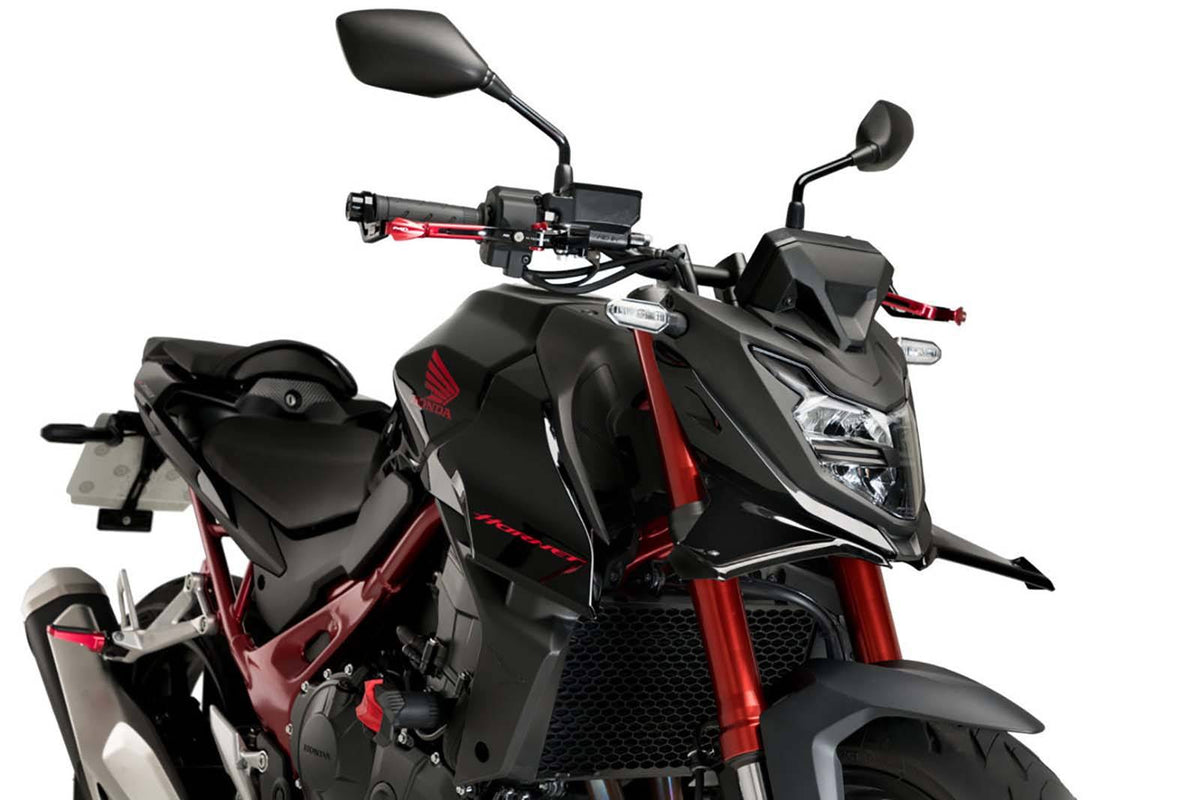 PUIG SPOILER ANTERIORE DOWNFORCE NAKED PER HONDA CB750 HORNET 23-24 NERO