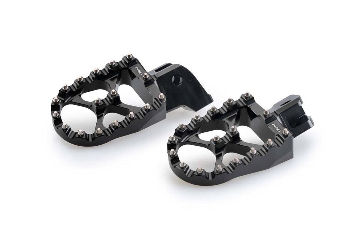 PUIG POGGIAPIEDI OFF-ROAD PER TRIUMPH TIGER 1200 EXPLORER XCX 18-20 NERO