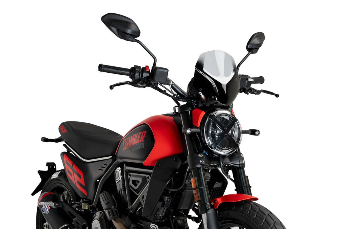 PUIG CUPOLINO NAKED N.G. SPORT PER DUCATI SCRAMBLER NIGHTSHIFT 23-25 FUME CHIARO