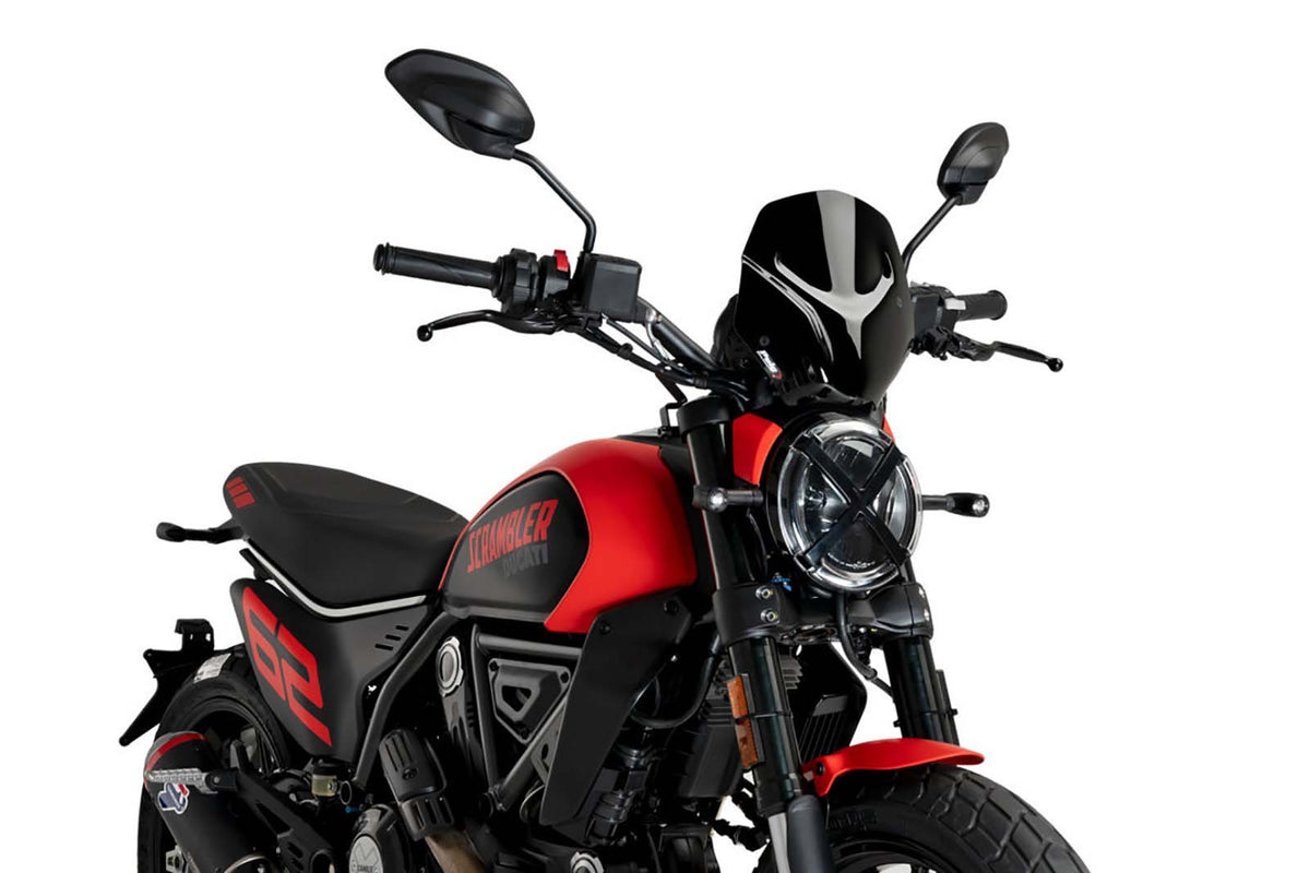 PUIG CUPOLINO NAKED N.G. SPORT PER DUCATI SCRAMBLER FULL THROTTLE 2025 NERO
