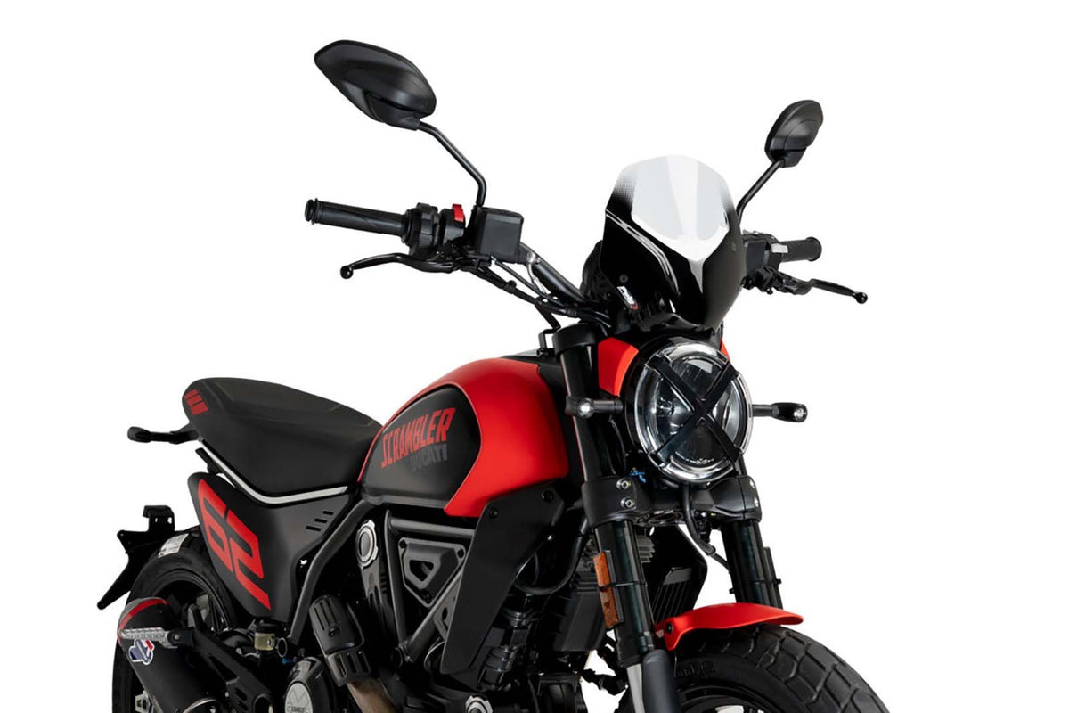 PUIG CUPOLINO NAKED N.G. SPORT PER DUCATI SCRAMBLER FULL THROTTLE 2025 TRASPARENTE