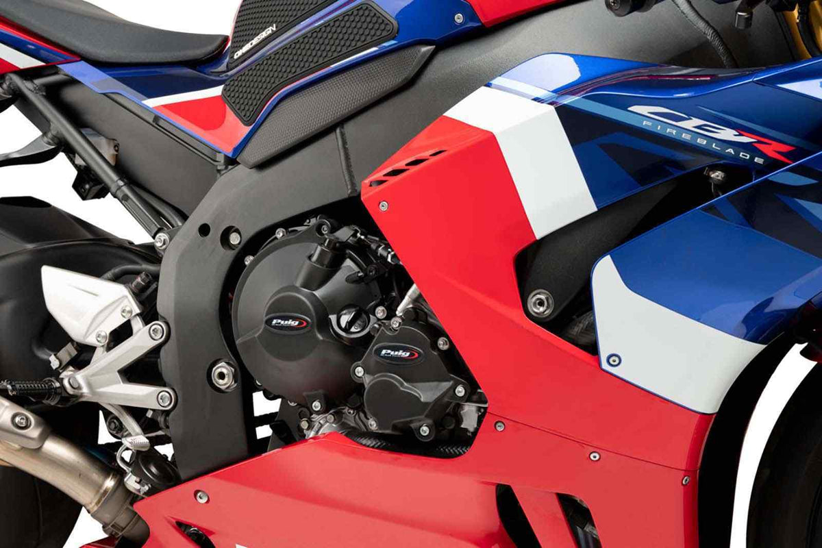PUIG PROTEZIONE CARTER MOTORE TRACK PER CAMPIONATO HONDA CBR1000RR-R FIREBLADE SP 20-21 NERO