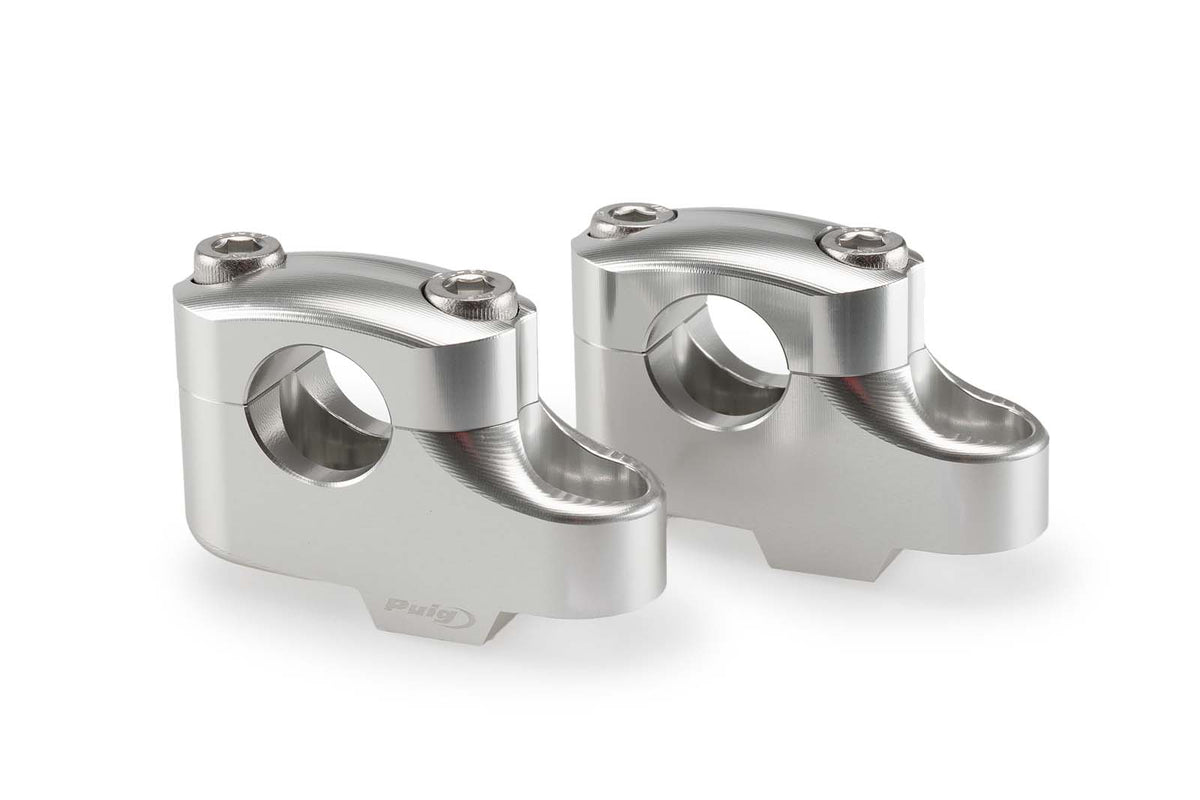 PUIG RISERS PULLBACK PER MANUBRI PER KAWASAKI Z500 SE 24-25 SILVER-21750P