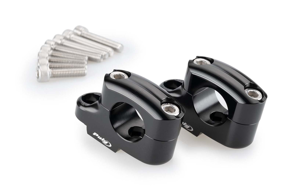 PUIG RISERS PULLBACK PER MANUBRI TRIUMPH TIGER 1200 GT 22-23 NERO-21751N