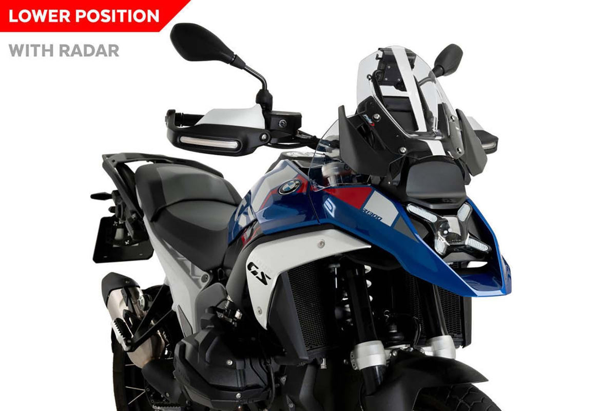 PUIG CUPOLINO SPORT CON RADAR PER BMW R1300 GS TRIPLE BLACK 23-25 TRASPARENTE