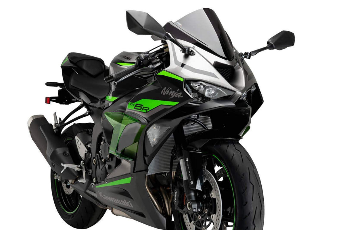 PUIG SPOILER LATERALE DOWNFORCE RACE KAWASAKI ZX-6R NINJA 24-25 VERDE