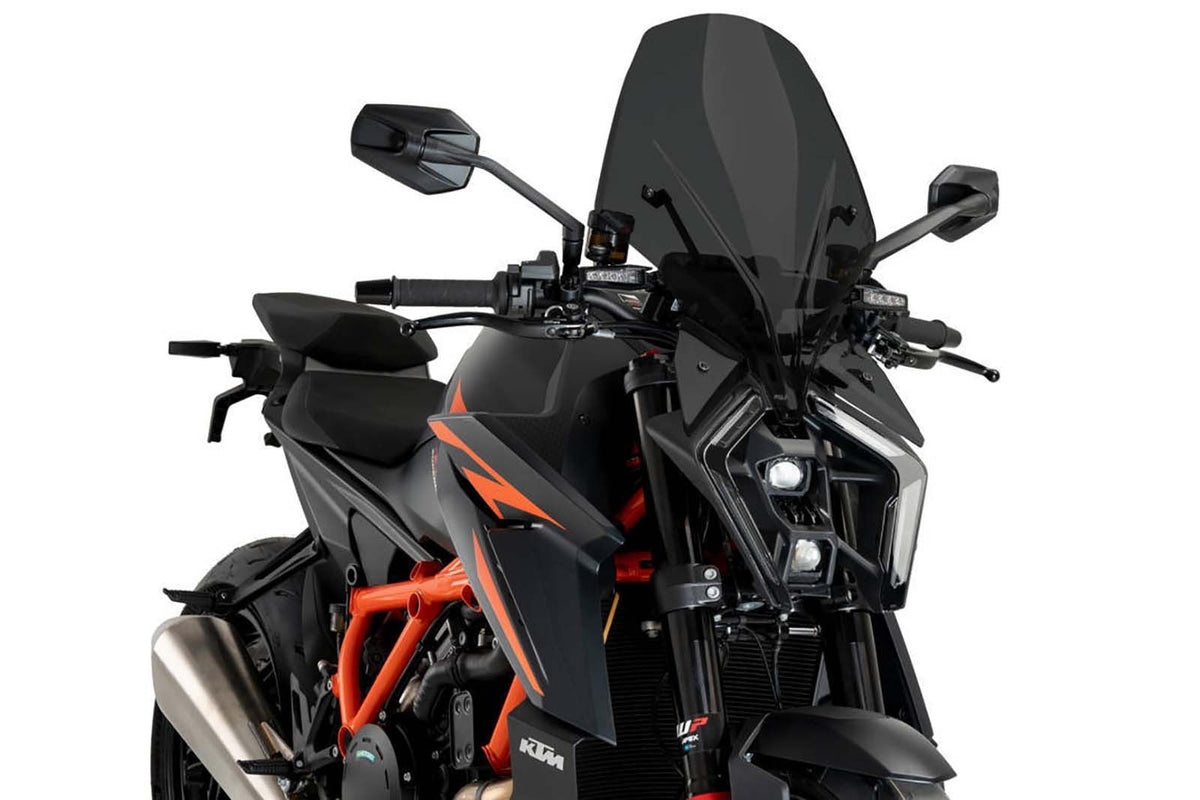 PUIG CUPOLINO NAKED N.G. TOURING PER KTM 1390 R EVO SUPERDUKE 24-25 FUME SCURO
