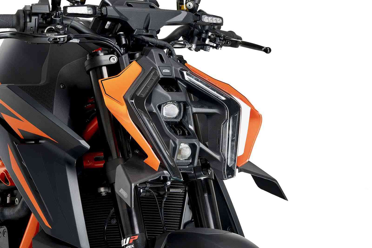 PUIG SPOILER ANTERIORE DOWNFORCE NAKED KTM 1390 SUPERDUKE R 24-25 NERO OPACO