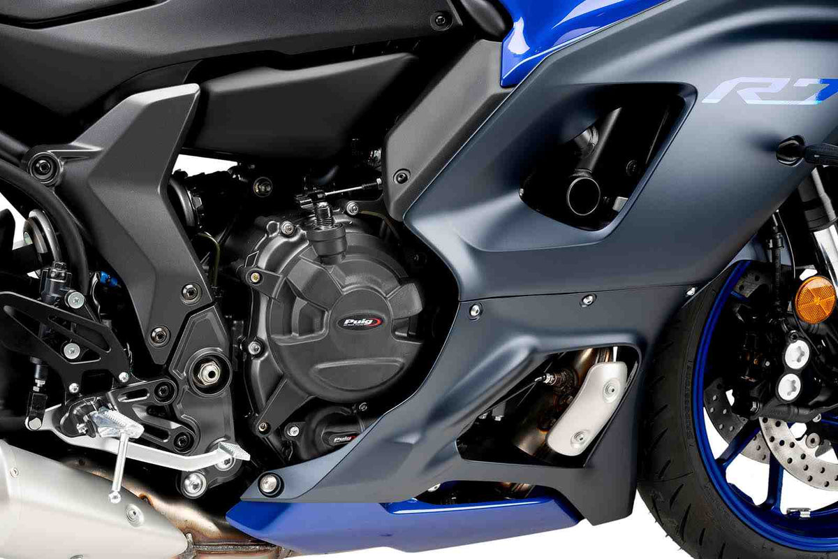 PUIG PROTEZIONE CARTER MOTORE TRACK PER CAMPIONATO YAMAHA YZF-R7 22-25 NERO