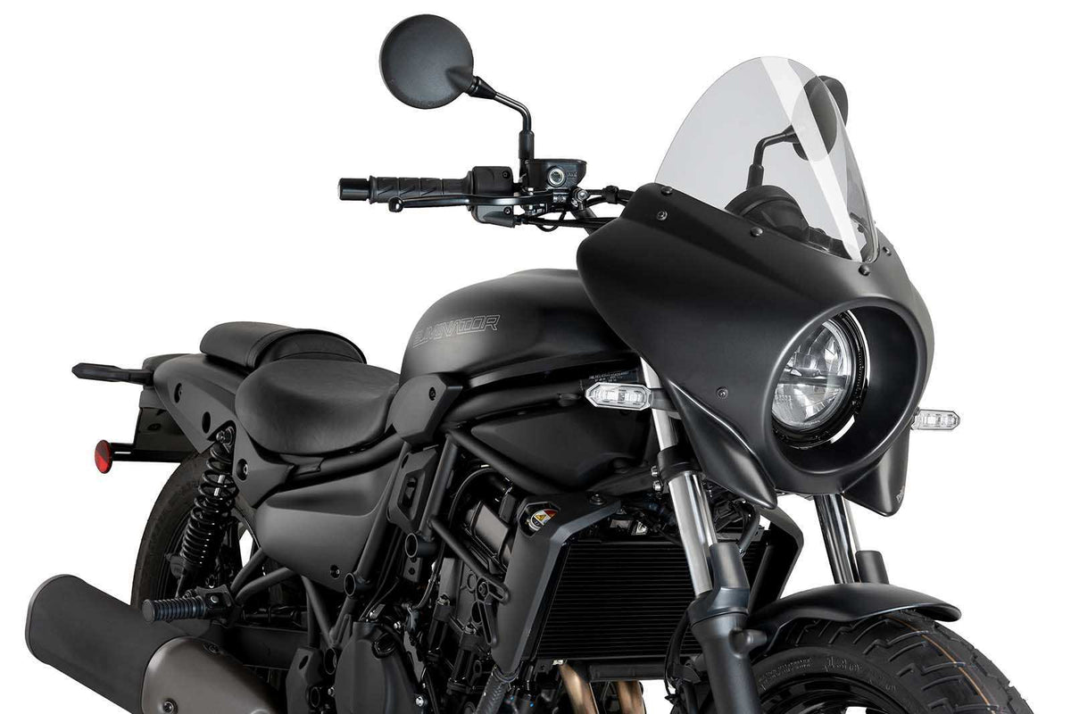 PUIG CUPOLINO SEMICARENATO TOURING MIRAGE KAWASAKI ELIMINATOR 500 24-25 FUME CHIARO-21946H