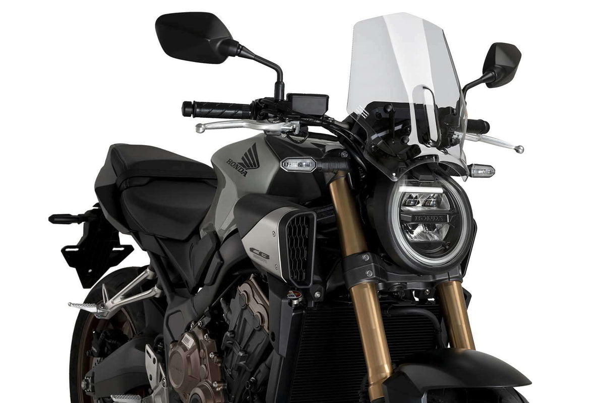 PUIG CUPOLINO NAKED N.G. SPORT PER HONDA CB650R NEO SPORTS CAFE ECLUTCH 24-25 TRASPARENTE