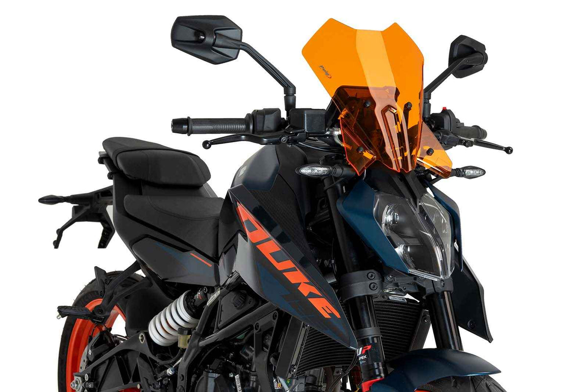 PUIG CUPOLINO NAKED N.G. TOURING PER KTM 390 DUKE 24-25 ARANCIONE