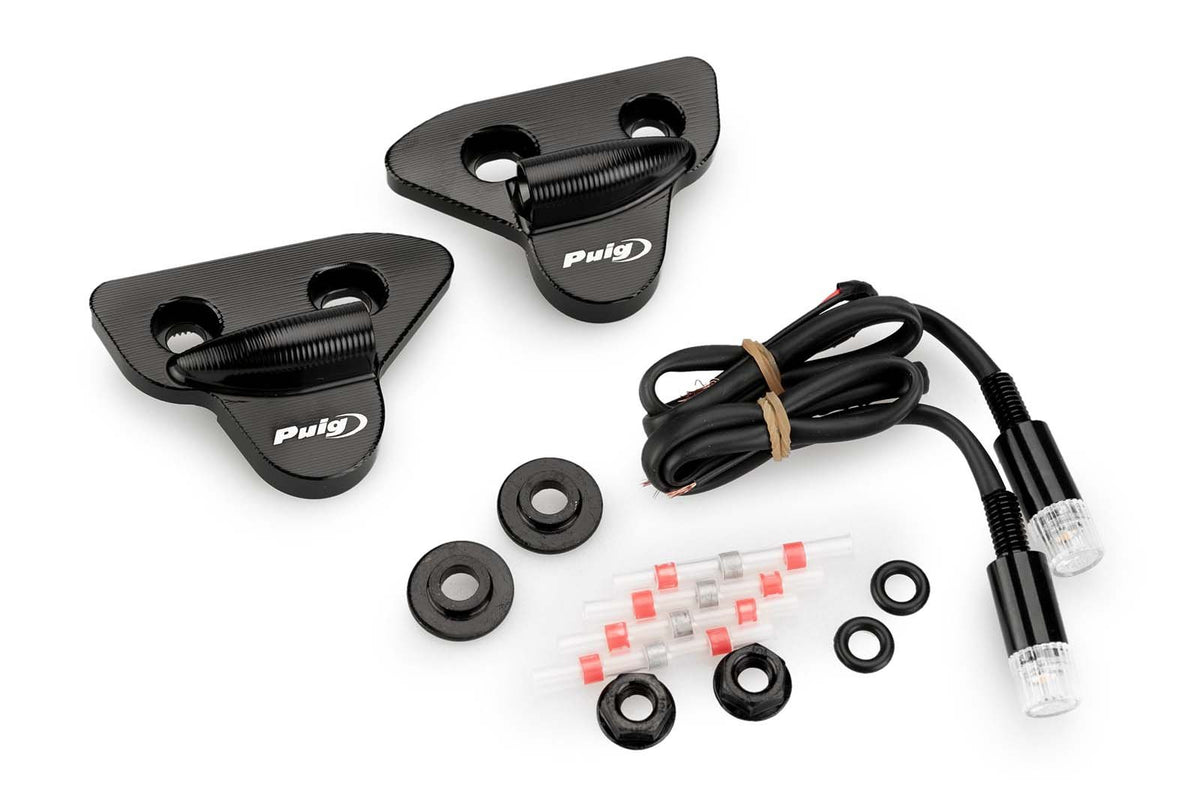 PUIG TAPPI FORO SPECCHIETTO CON FRECCE TAB YAMAHA YZF-R9 25-26 NERO