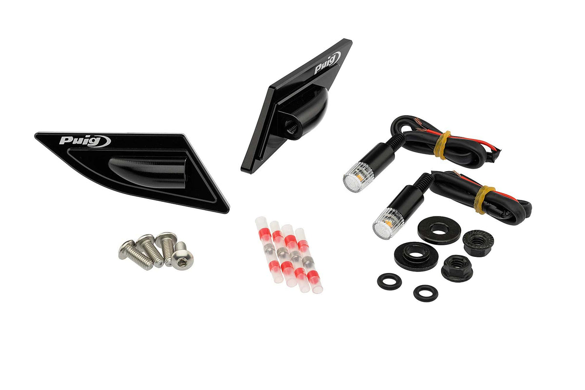 PUIG TAPPI FORO SPECCHIETTO CON FRECCE TAB DUCATI PANIGALE V4 S 22-24 NERO