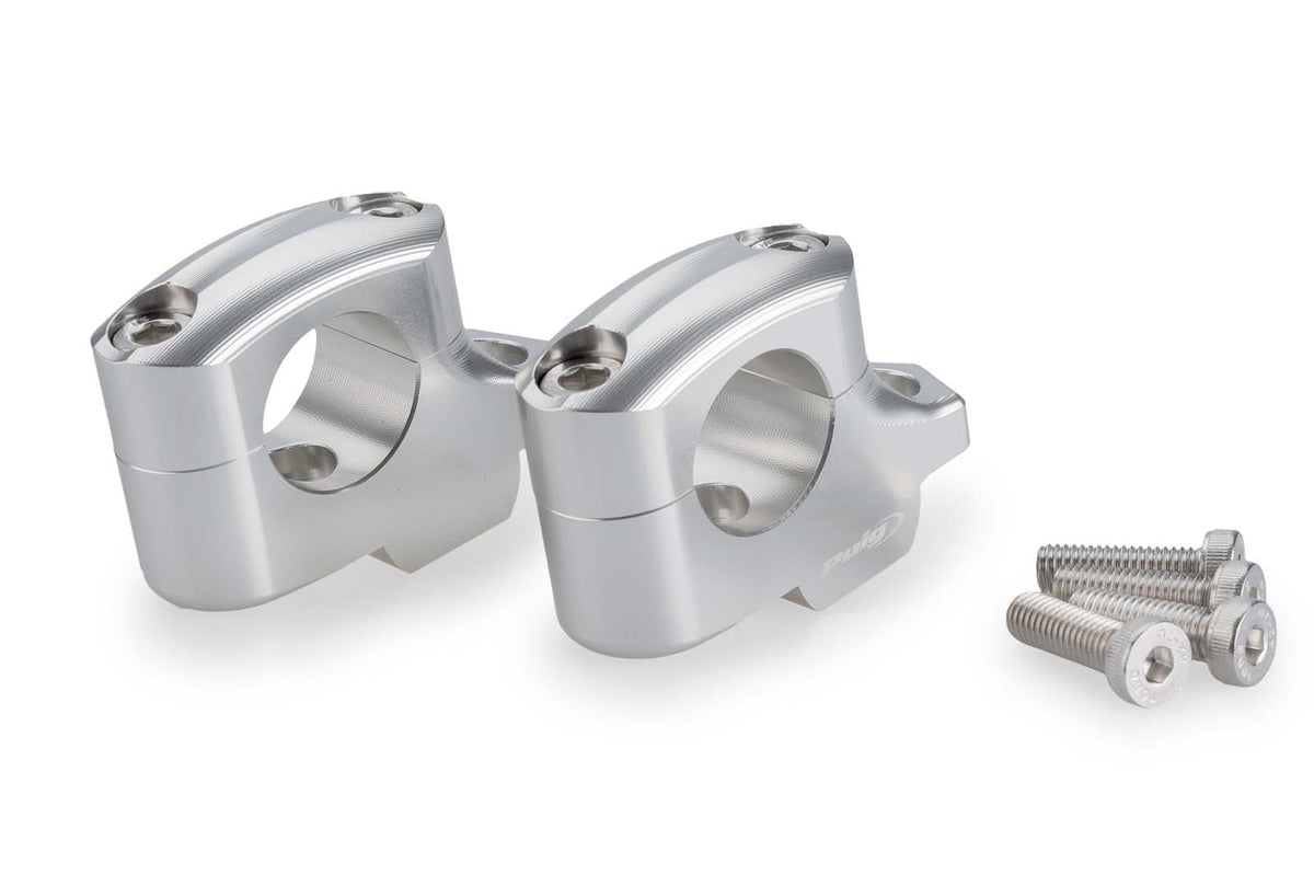 PUIG RISERS PULLBACK PER MANUBRI BMW F900 GS ADVENTURE 24-25 SILVER-22141P