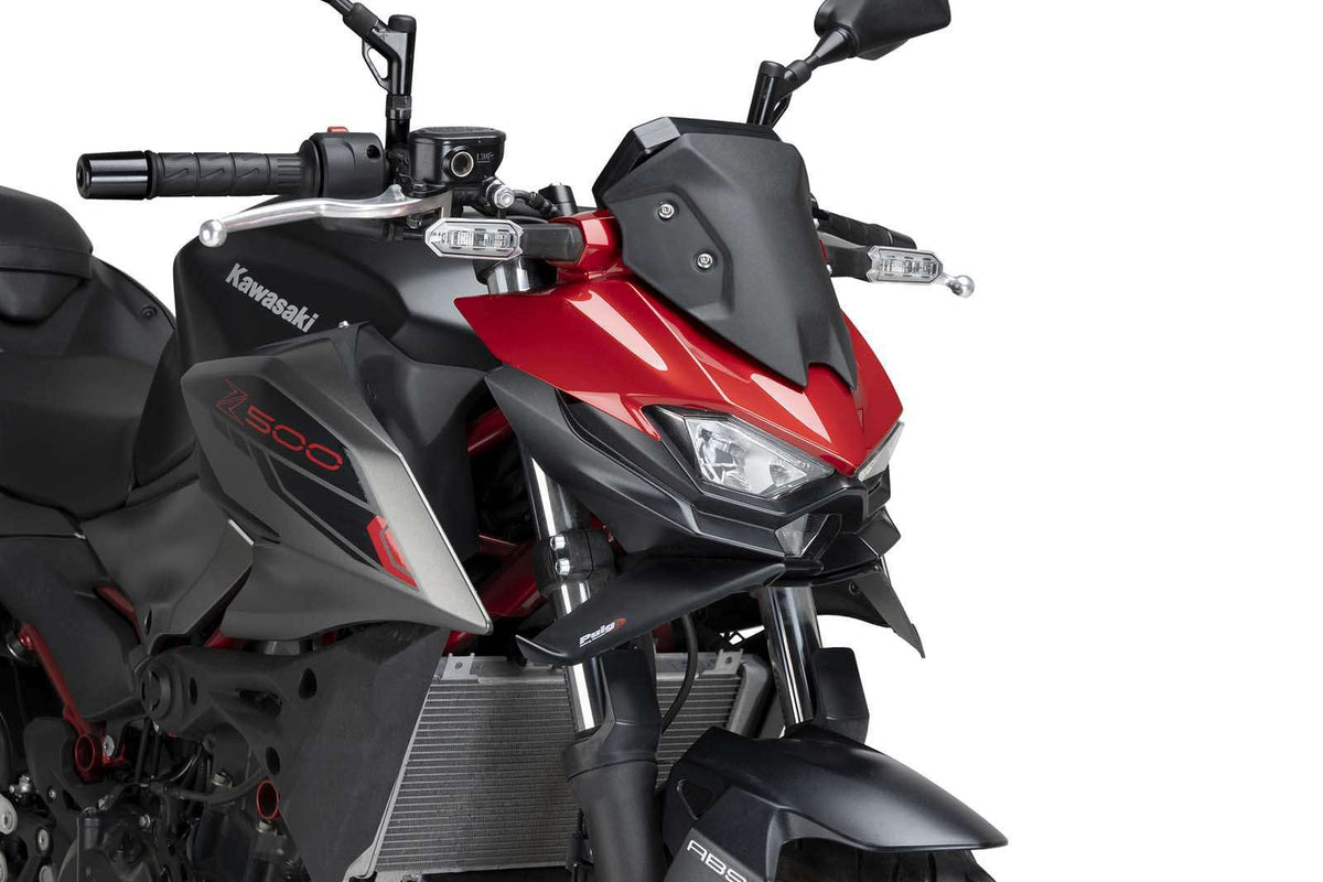 PUIG SPOILER ANTERIORE DOWNFORCE NAKED KAWASAKI Z500 24-25 NERO OPACO