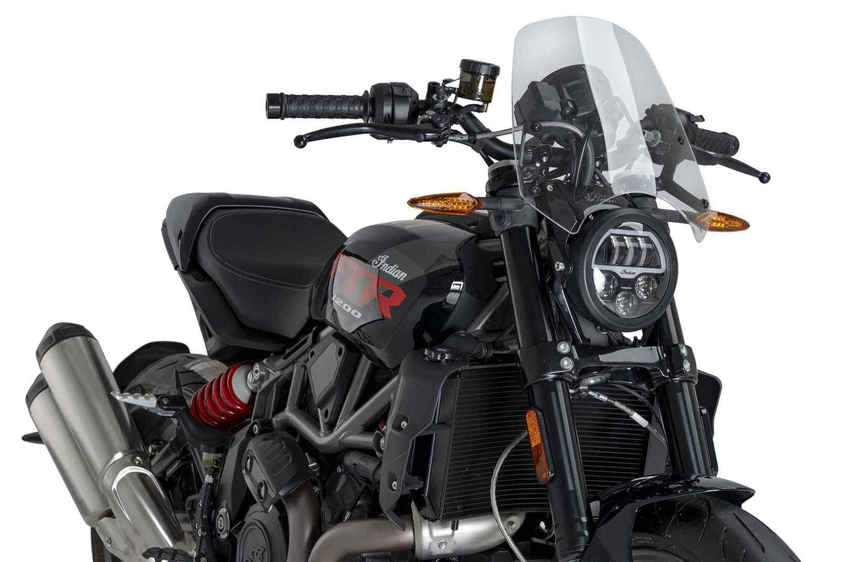 PUIG CUPOLINO NAKED N.G. SPORT PER INDIAN FTR1200 19-22 TRASPARENTE