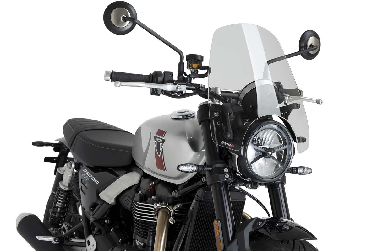 PUIG CUPOLINO NAKED N.G. TOURING PER TRIUMPH SPEED TWIN 1200 2025 TRASPARENTE