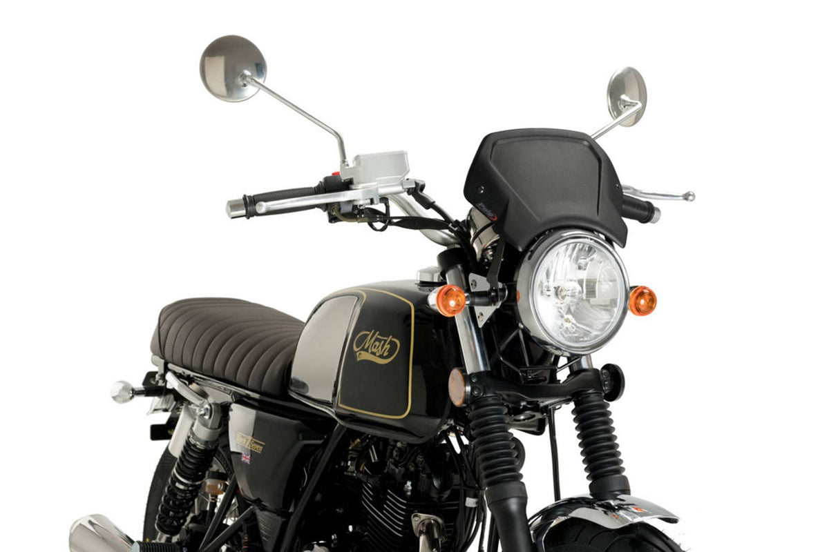 PUIG CARENATURA FRONTALE IN ALLUMINIO TRIUMPH BONNEVILLE T100 05-08 NERO