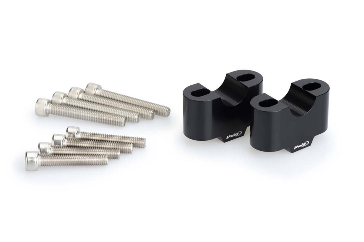 PUIG RISERS PER MANUBRI YAMAHA TRACER 7 21-25 NERO-3672N