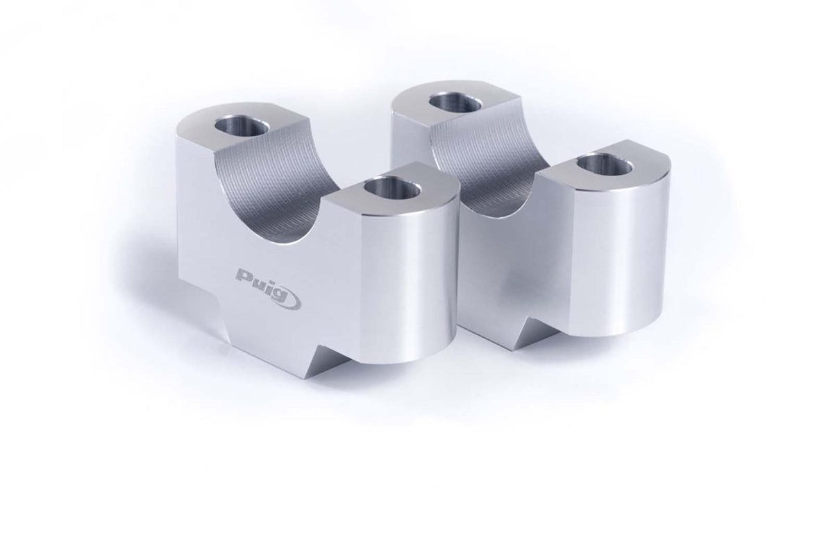 PUIG RISERS PER MANUBRI HONDA MSX125 GROM 21-25 SILVER-3672P