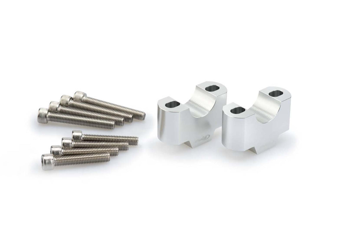PUIG RISERS PER MANUBRI KTM 890 ADVENTURE 23-24 SILVER-3741P