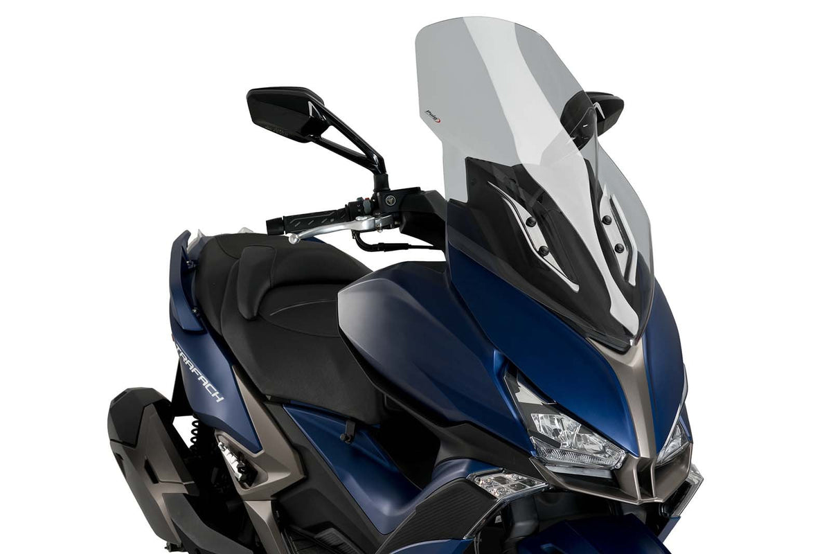 PUIG CUPOLINO V-TECH LINE TOURING PER KYMCO XCITING 400 S 22-25 FUME CHIARO