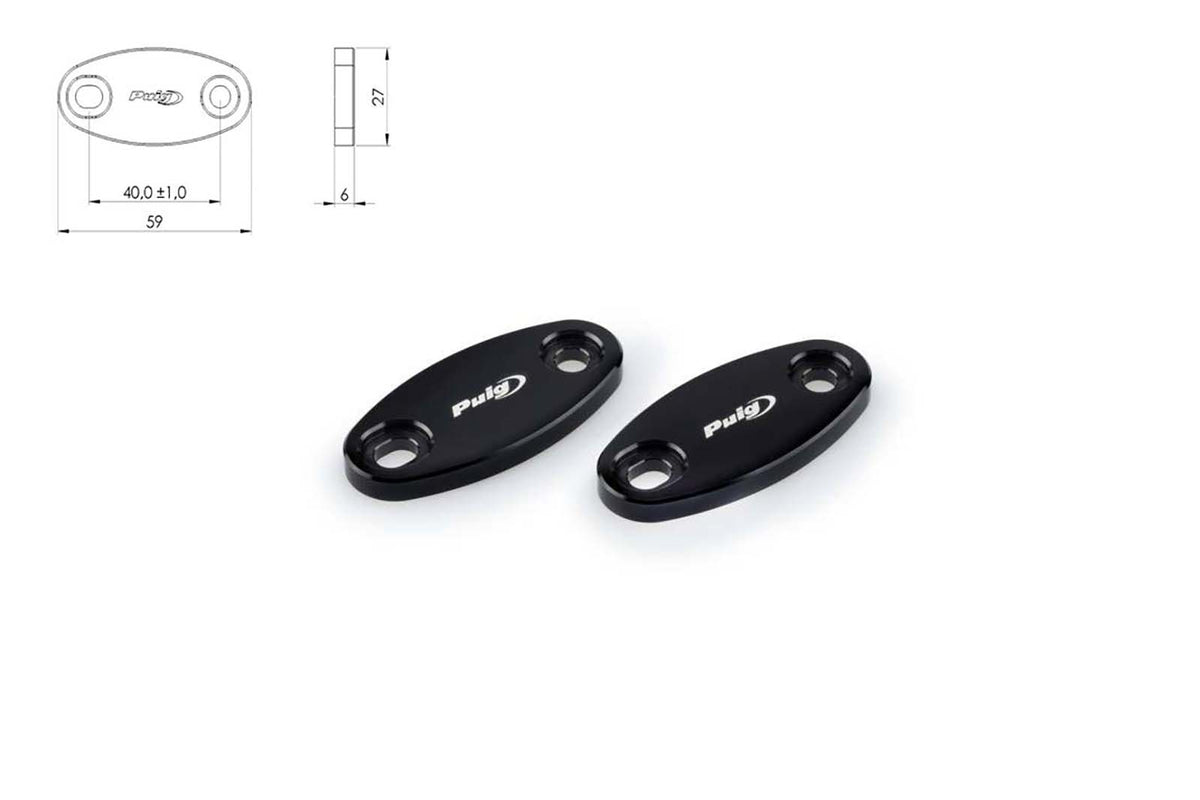 PUIG TAPPI FORO SPECCHIETTO PER HONDA CBR650F 17-18 NERO