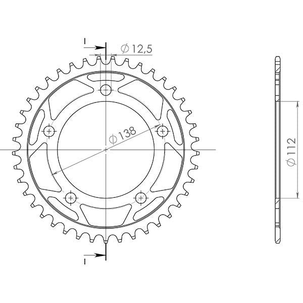 SGR CORONA S AC P520-D41 PER HONDA CB FA ABS 500 13-15