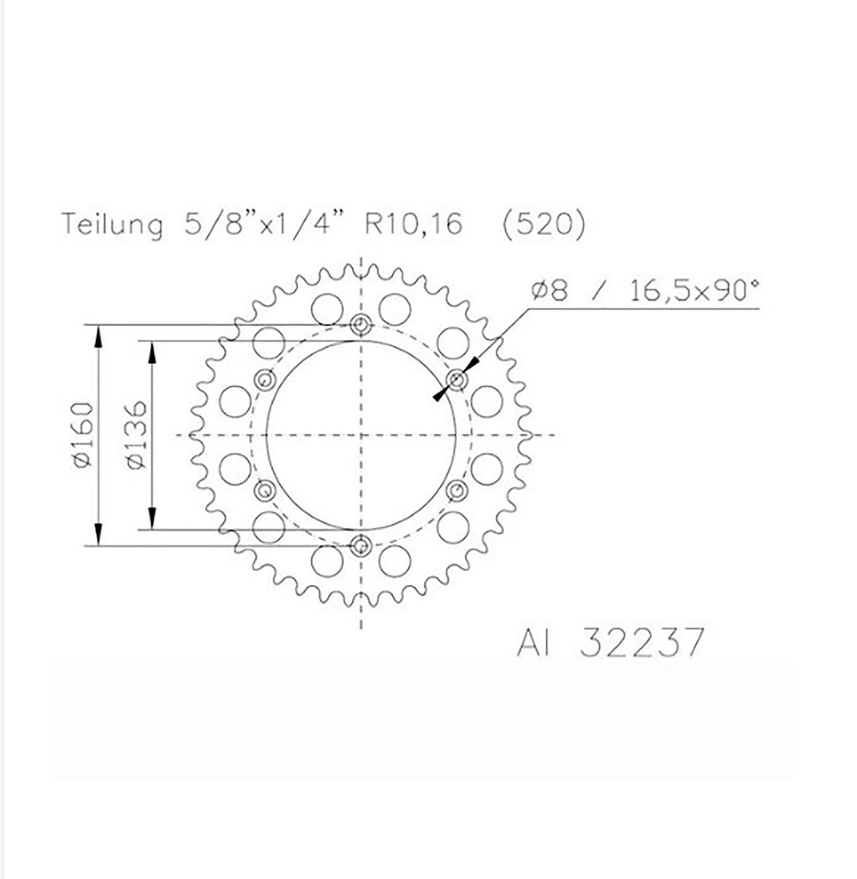 SGR CORONA S AL P520-D48 PER BETA ALP 4.0 4T 350 10/17