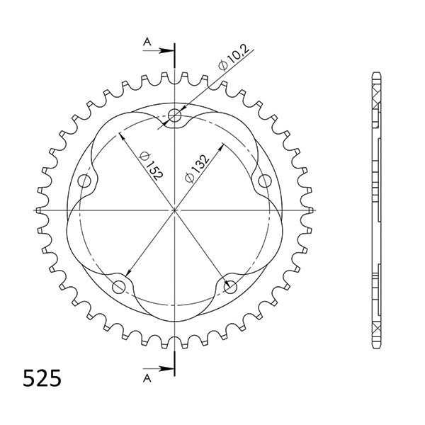 SGR CORONA S AL P525-D43 PER MV AGUSTA F3 800 17/19